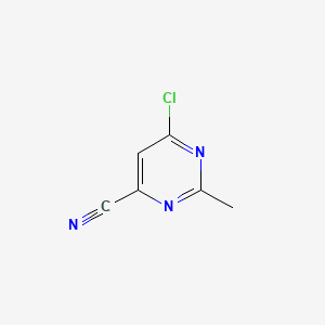 Chemical structure of 6-Chloro-2-methylpyrimidine-4-carbonitrile