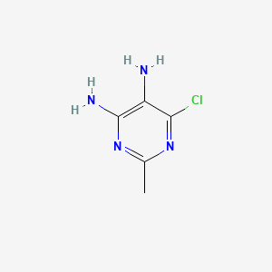 Chemical structure of 6-Chloro-2-methylpyrimidine-4,5-diamine