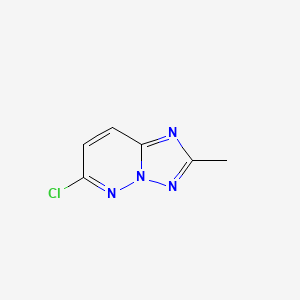 Chemical structure of 6-Chloro-2-methyl-[1,2,4]triazolo[1,5-b]pyridazine