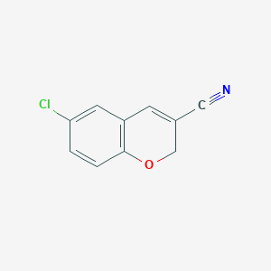 Chemical structure of 6-Chloro-2H-chromene-3-carbonitrile
