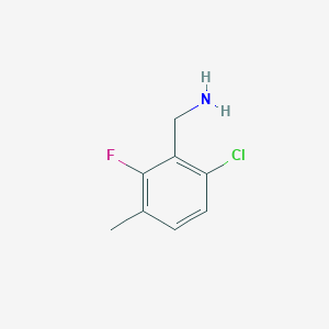 Chemical structure of 6-Chloro-2-Fluoro-3-Methylbenzylamine