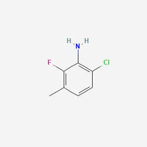Chemical structure of 6-Chloro-2-fluoro-3-methylaniline