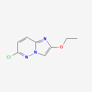 Chemical structure of 6-Chloro-2-ethoxyimidazo[1,2-b]pyridazine