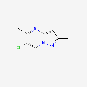 Chemical structure of 6-Chloro-2,5,7-trimethylpyrazolo[1,5-a]pyrimidine