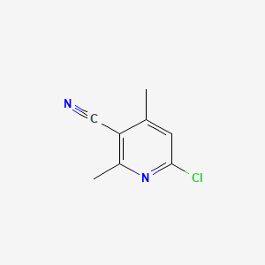 Chemical structure of 6-Chloro-2,4-dimethylnicotinonitrile