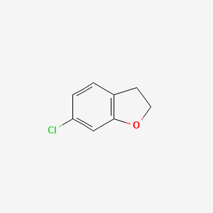 Chemical structure of 6-Chloro-2,3-dihydrobenzofuran