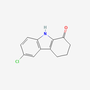 Chemical structure of 6-Chloro-2,3,4,9-tetrahydro-1H-carbazol-1-one