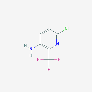 Chemical structure of 6-Chloro-2-(trifluoromethyl)pyridin-3-amine