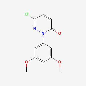 Chemical structure of 6-Chloro-2-(3,5-dimethoxyphenyl)pyridazin-3(2H)-one