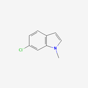 Chemical structure of 6-Chloro-1-methyl-1H-indole