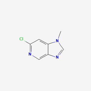 Chemical structure of 6-Chloro-1-methyl-1H-imidazo[4,5-c]pyridine