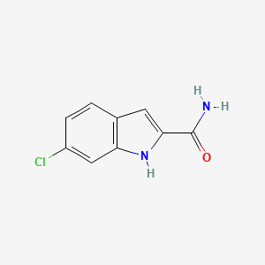Chemical structure of 6-Chloro-1H-indole-2-carboxamide