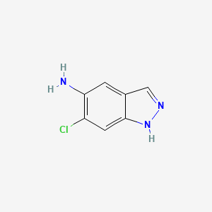 Chemical structure of 6-Chloro-1H-indazol-5-amine