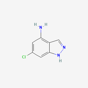 Chemical structure of 6-Chloro-1H-indazol-4-amine