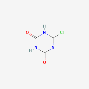 Chemical structure of 6-Chloro-1,3,5-triazine-2,4(1H,3H)-dione