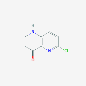 Chemical structure of 6-Chloro-1,5-naphthyridin-4-ol