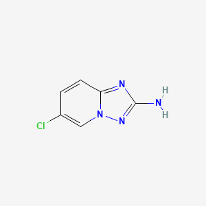 Chemical structure of 6-Chloro-[1,2,4]triazolo[1,5-a]pyridin-2-amine