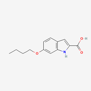 Chemical structure of 6-Butoxy-1H-indole-2-carboxylic acid