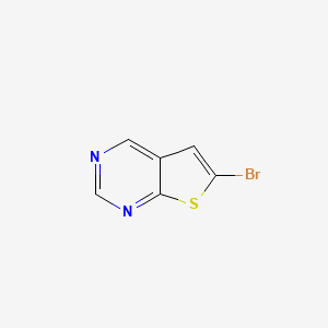 Chemical structure of 6-Bromothieno[2,3-d]pyrimidine