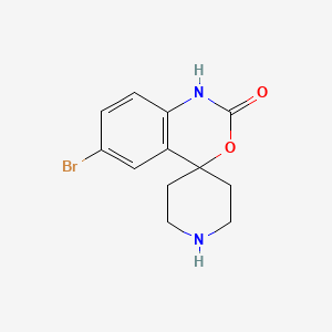 Chemical structure of 6-Bromospiro[benzo[d][1,3]oxazine-4,4'-piperidin]-2(1H)-one