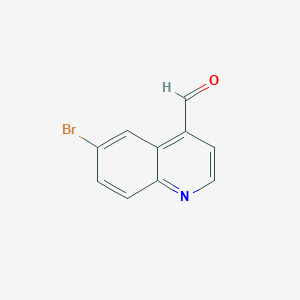 Chemical structure of 6-Bromoquinoline-4-carbaldehyde