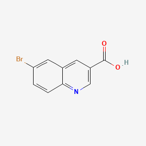 Chemical structure of 6-Bromoquinoline-3-carboxylic acid