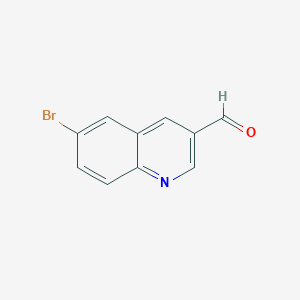 Chemical structure of 6-Bromoquinoline-3-carbaldehyde