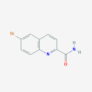 Chemical structure of 6-Bromoquinoline-2-carboxamide