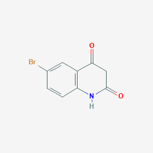 Chemical structure of 6-Bromoquinoline-2,4(1H,3H)-dione