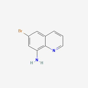 Chemical structure of 6-Bromoquinolin-8-amine