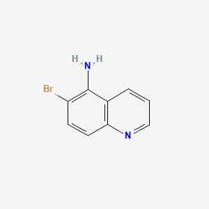 Chemical structure of 6-Bromoquinolin-5-amine