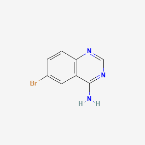 Chemical structure of 6-Bromoquinazolin-4-amine