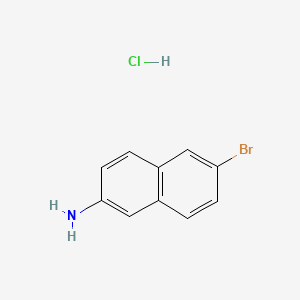 Chemical structure of 6-Bromonaphthalen-2-Amine Hydrochloride