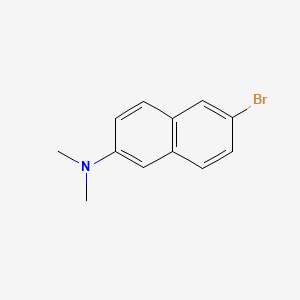 Chemical structure of 6-bromo-N,N-dimethylnaphthalen-2-amine