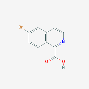 Chemical structure of 6-Bromoisoquinoline-1-carboxylic acid