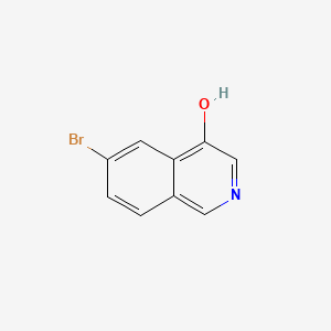 Chemical structure of 6-Bromoisoquinolin-4-ol