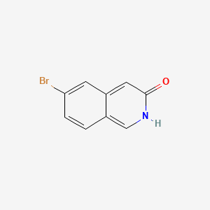 Chemical structure of 6-bromoisoquinolin-3-ol