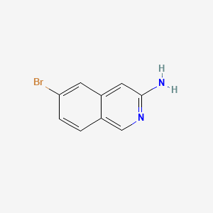 Chemical structure of 6-bromoisoquinolin-3-amine