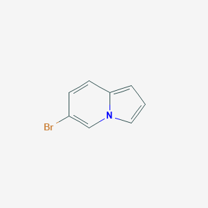 Chemical structure of 6-Bromoindolizine