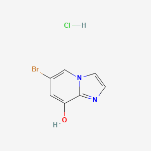 Chemical structure of 6-Bromoimidazo[1,2-a]pyridin-8-ol dihydrochloride