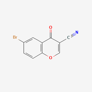 Chemical structure of 6-Bromochromone-3-carbonitrile