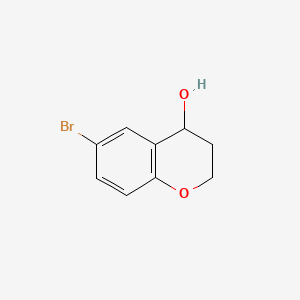 Chemical structure of 6-Bromochroman-4-ol