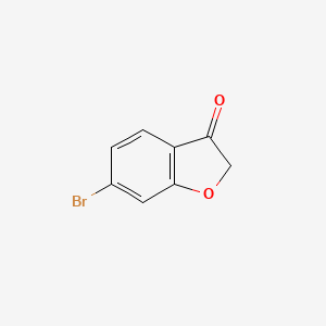Chemical structure of 6-Bromobenzofuran-3(2H)-one