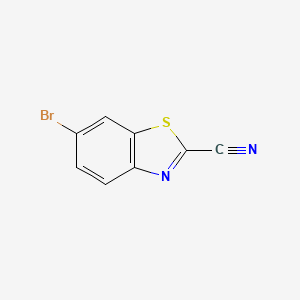 Chemical structure of 6-Bromobenzo[d]thiazole-2-carbonitrile