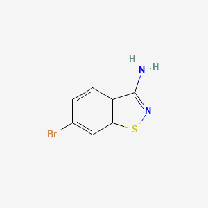 Chemical structure of 6-Bromobenzo[d]isothiazol-3-amine