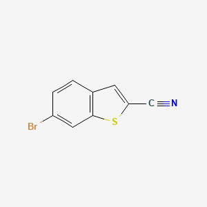 Chemical structure of 6-Bromobenzo[b]thiophene-2-carbonitrile