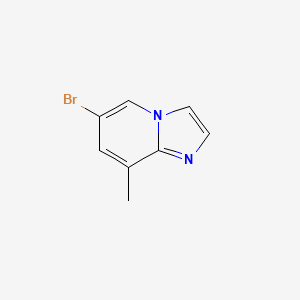 Chemical structure of 6-Bromo-8-methylimidazo[1,2-a]pyridine
