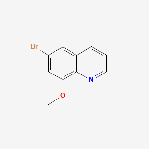 Chemical structure of 6-Bromo-8-methoxyquinoline