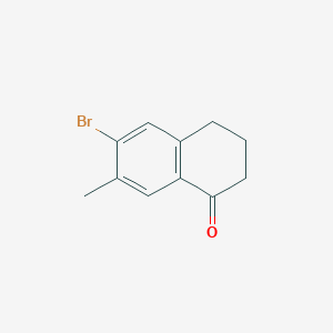Chemical structure of 6-Bromo-7-methyl-3,4-dihydronaphthalen-1(2H)-one