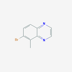 Chemical structure of 6-Bromo-5-methylquinoxaline